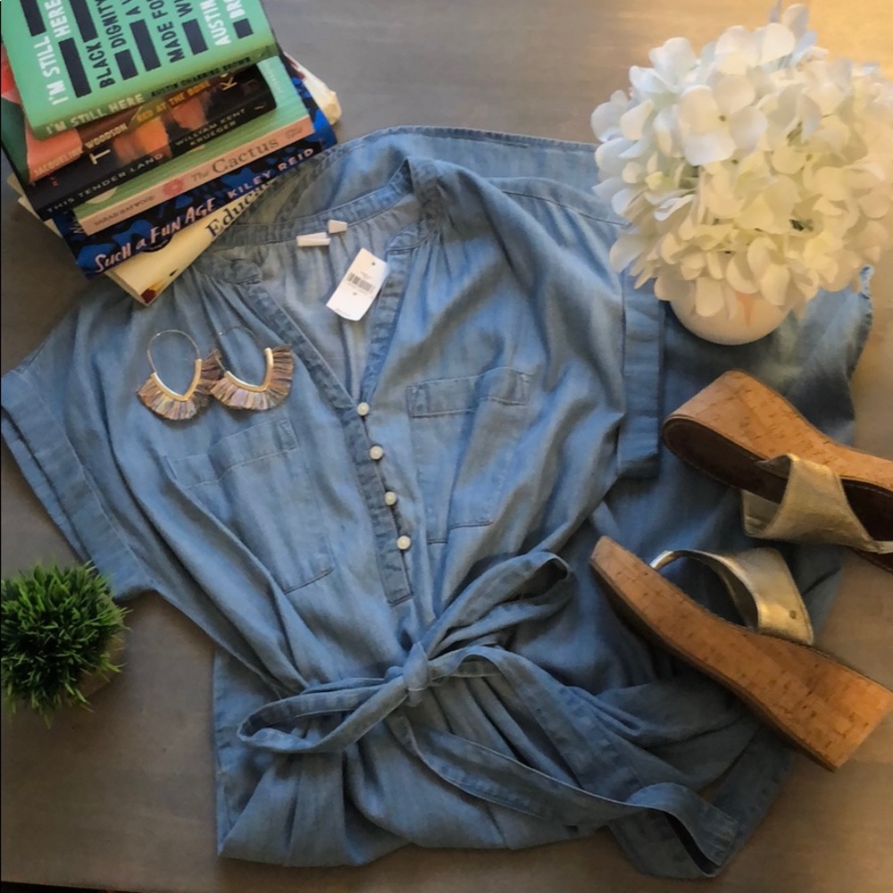 NWT GAP TENCEL Shirt Dress